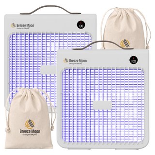 브리즈문 무선 모기 해충 퇴치기 휴대용 포충기 + 보관용 파우치 2세트, BM936