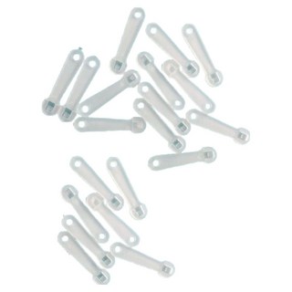 Mungudam 夏季扇子手柄製作材料 迷你手柄, 透明, 20個