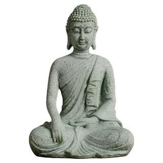 Lositera 迷你佛像 佛陀 佛教 冥想 擺飾 9.5 x 6.5 x 4.5 cm, F, 1個
