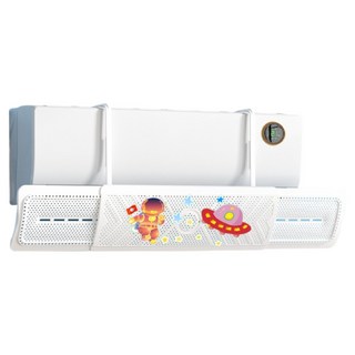 BM design 可愛動物圖案冷氣擋風板, 1個, 2024年D款新款三合一夢遊空間