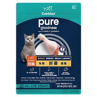 CANIDAE 良善 無穀全齡貓 鮮雞 300g 全齡貓糧, 關節 + 腸道健康, 1包
