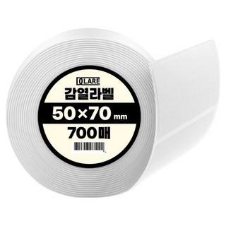 DCLARE 條碼列印機用感熱標籤紙 700張, 1個