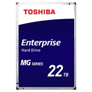 TOSHIBA 東芝 Enterprise 企業用硬碟 7200RPM CMR方式 512MB緩衝區, 22TB, MG10AFA22TE