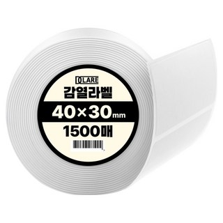 디클레어 바코드프린터용 감열라벨지 1500매, 1개