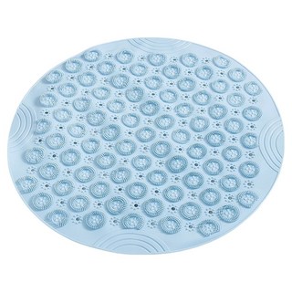 小麥購物 浴室防滑按摩墊 L140, 1個, 藍色