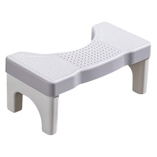 小麥購物 防滑馬桶凳 L107, 灰色, 1個