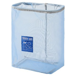 葉子小舖 壁掛式多功能洗衣籃, 藍色