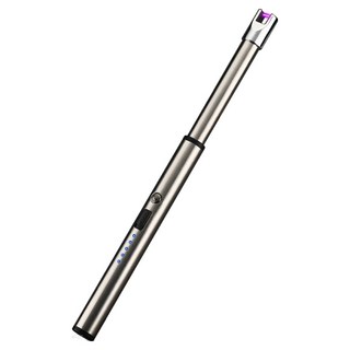 USB脈衝電弧智能點火器 脈衝防風設計, 1個, 銀色