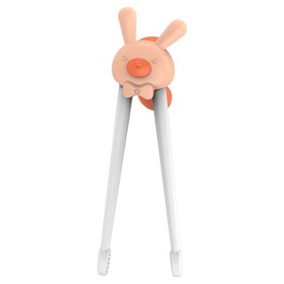 兒童虎口練習輔助學習筷, 粉兔, 1雙