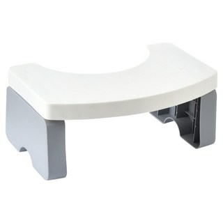 小麥購物 可折疊馬桶腳踏凳 L109, 白色