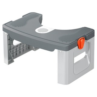 小麥購物 可折疊馬桶腳踏凳 L110, 高級灰