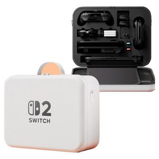 HOHOO Duple 2 任天堂 Switch 2 硬殼收納包 保護殼, Dyuke 2 白色, 1個, 單一商品