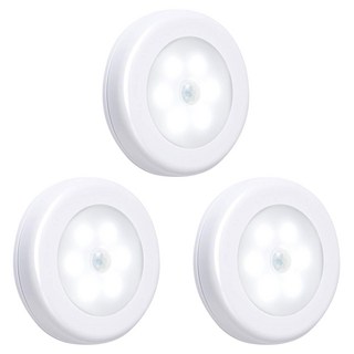 MAME 6LED 新型無線感應燈, 白色 + 冷白光, 3個