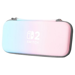 HOHOO Runik 任天堂 Switch2 輕薄保護殼收納包, 1個, 藍粉色, 單一商品