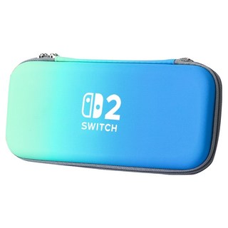 HOHOO Lunic Nintendo Switch 2 輕薄保護殼 收納包, 1個, 藍綠色, 單一商品