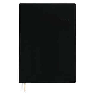 珠友文化 A5加厚膠皮橫線筆記本, 黑色, 1本