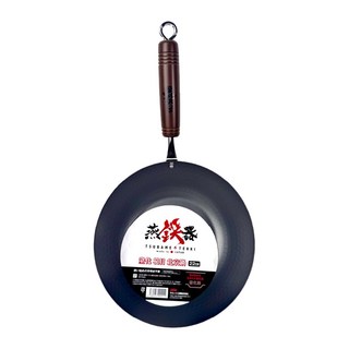 Summit 燕鐵器系列 窒化鐵鍋/北京槌目鍋 IH爐適用, 黑色, 1個, 22cm