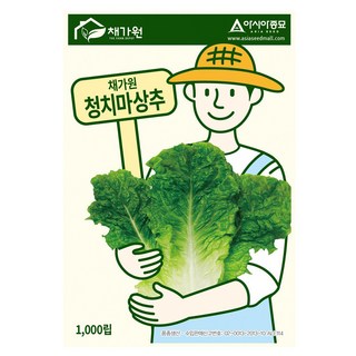 아시아종묘 청치마 상추 씨앗 1000립, 1개