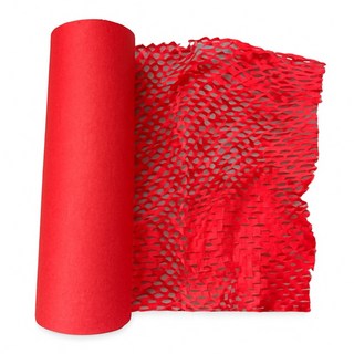 CLEAN 克林 蜂巢包裝紙 80gsm 5000 x 38cm, 紅色, 1捲