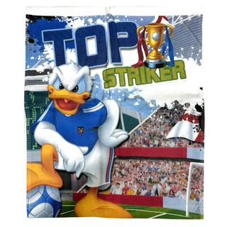 Disney 迪士尼 毛巾 棉紗 超柔軟吸水洗臉巾 76 x 33cm, 唐老鴨足球明星, 1條