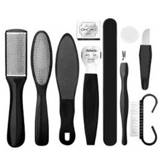 All is You 磨砂足部去角質器 黑色 10件組, 1套, 82.5g