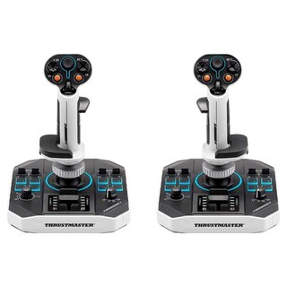 트러스트마스터 SOL-R2 HOSAS SPACE SIM DUO FLIGHTSTICK PC 비행 조이스틱 세트, 1세트