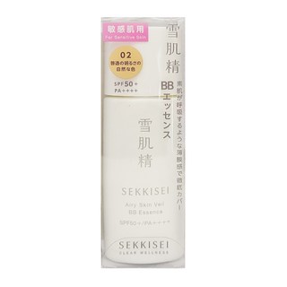 KOSE 高絲 雪肌精 漾活舒敏空氣薄紗BB精華 02 自然膚色 30ml 敏感肌適用, 1瓶