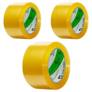 신흥테이프 박스테이프 경포장 57mic 투명 80m, 3개