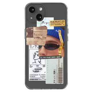 hottmall 太陽眼鏡條碼人印花手機殼