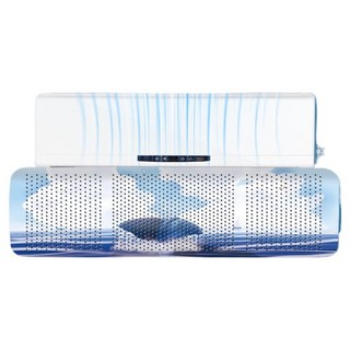 BM Design 涼爽彩繪簡約乾淨冷氣擋風板 藍色波浪 900 x 270 mm, 1個, 單一商品