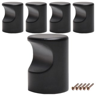 Sonjabisesang 迷你款式單孔家具把手, 黑色, 5個