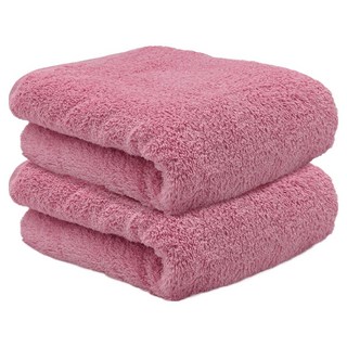 hiorie 日本桃雪 泉州飯店加厚毛巾2件組, 1組, 玫瑰紅