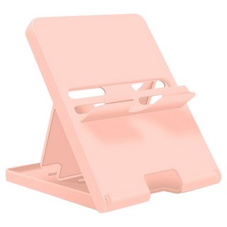 스페이스쉴드 닌텐도 스위치 2 호환 베이직 접이식 4단 탁상 스탠드 거치대, 핑크, 1개