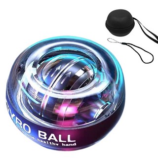 해강코퍼레이션 LED 자이로볼 + 스트랩 + 파우치 세트, 블랙, 1세트