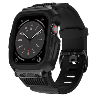 칸탐 애플워치 호환 지프로텍션 풀커버 케이스 스트랩 44 / 45mm, 블랙