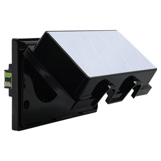 Charming 2孔橫向嵌入式防雨插座 黑色, 1個