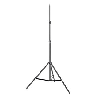 DIBOTE 迪伯特 小三腳落地燈架可收雙燈勾伸縮燈柱 附收納袋, 黑色, 1個