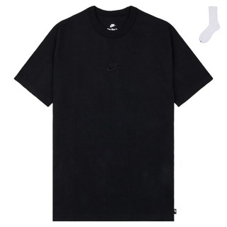 Nike 男款 NSW Premium Essential 短袖T恤 DB3194-010 + Welldone 襪子組