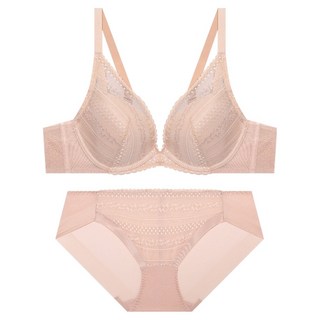 트라이엄프 마이 윙 딥브이 와이어 레이스 브라 + 팬티 세트