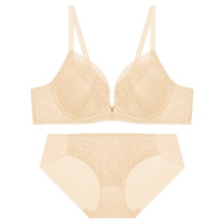 트라이엄프 레이스 소프트 와이어 커버업 브라 + 팬티 세트