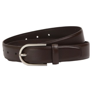 VONIN 天然牛皮 30 金屬馬蹄鐵休閒皮帶 NT097DBR