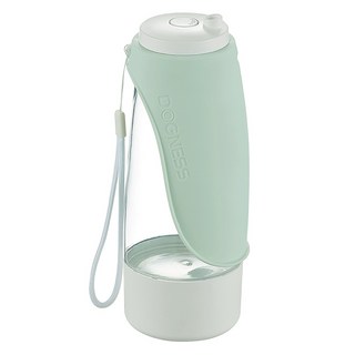 DOGNESS 多尼斯 二合一隨行飲水杯, 粉綠色, 1個