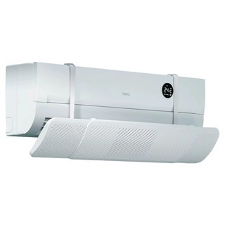 Lumion 1秒安裝 免鑽孔 冷氣擋風板 白色, 1個, 單一商品