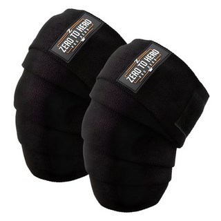 ZERO TO HERO 健身護膝組 Type2, 200cm x 8cm, 黑色, 1雙