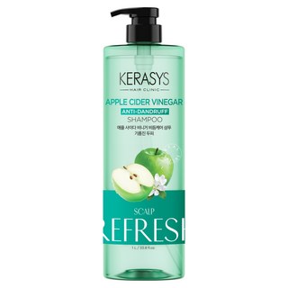 KERASYS 蘋果醋去屑清涼洗髮精, 1個, 1L
