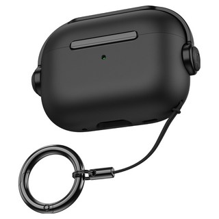 通勤倉庫 防變色防丟失 Airpods 保護殼 Airpods 4, 黑色風格5, 1個