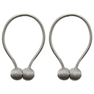 寢室安居 簡約窗簾磁鐵扣 灰色 窗簾配件, 2個