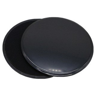 上手家居 瑜珈核心滑步墊 黑色 18cm 滑行墊 健身滑盤, 2個