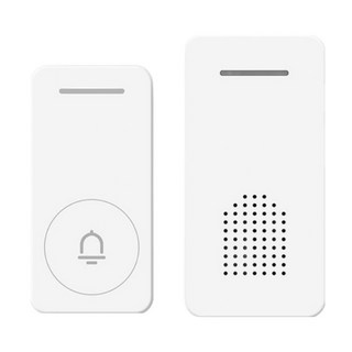Couselect 家用智能無線門鈴 超遠距離門鈴組 一拖一 白色 安裝簡便, 1組