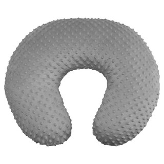 AHOYE 舒柔安撫豆絨護腰, 孕婦枕/嬰兒靠枕/支撐枕/月亮枕 灰色 舒適透氣